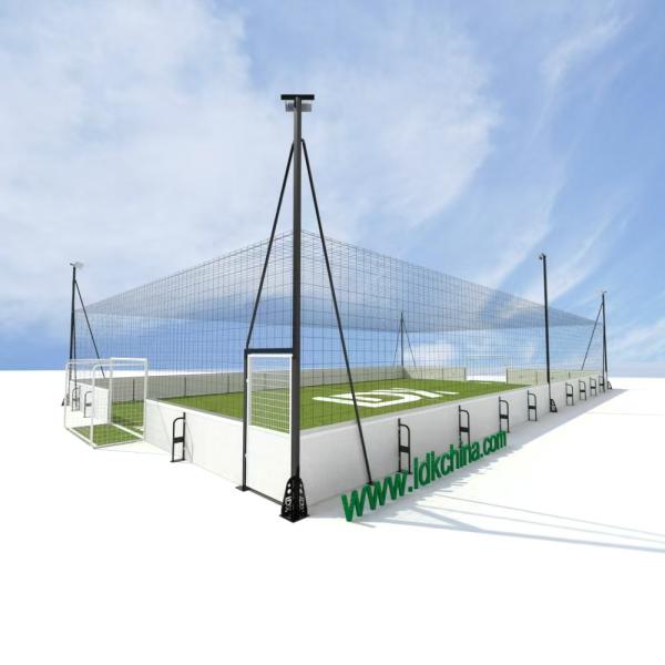 Composite Board White Soccer Cage Outdoor Football Pitch Field Soccer Panna