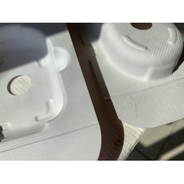 Smooth Wet Press Molded Pulp Sustainable Recycled Paper Pulp Living Hinge