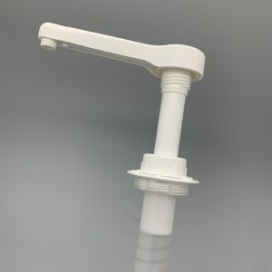 Lower Screw Cap Plastic Honey Syrup Dispenser White Jam Pump