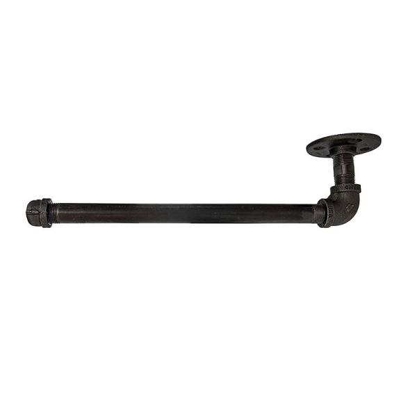 Wall Mounted Industrial Pipe Toilet Paper Holder Bathroom Hardware Fixture