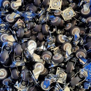 75mm TPR Furniture Swivel Casters For Chairs Cabinets