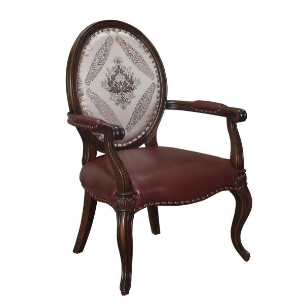 Genuine leather Cow split and Cottom Fabric with High density sponge Classic design Leisure Armchair and Lounge sofa