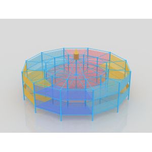 Childrens Jumping Trampoline Commercial Outdoor Planet House Trampoline