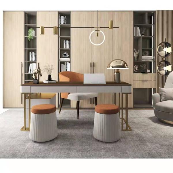 Close-up view of cabinet's high-quality finish and materials