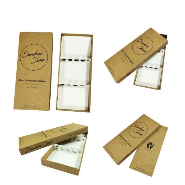 Eco Friendly Kraft Corrugated Mailer Boxes For Straws Shipping
