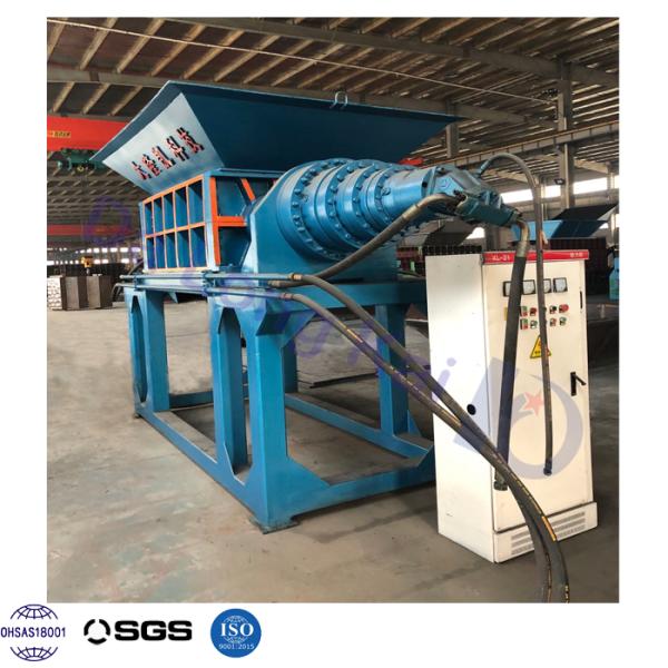 Double Shaft Steel Shredder Machine Material Small Movable Ds Series