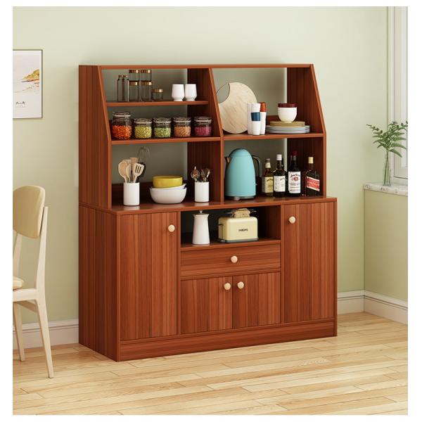 Detachable Solid 1.2m Height Wooden Storage Shelves For Kitchen