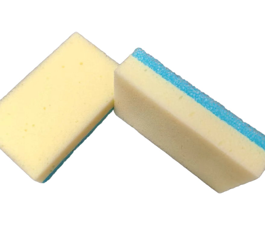 Temperature Sensitive Color Changing Kitchen Sponge Mixed Material Scrubber