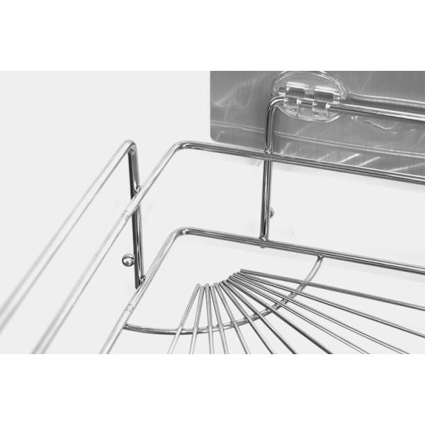 WGO Corner Shower Caddy Suction 30cm Wide ISO 9001 Corner Shower Storage