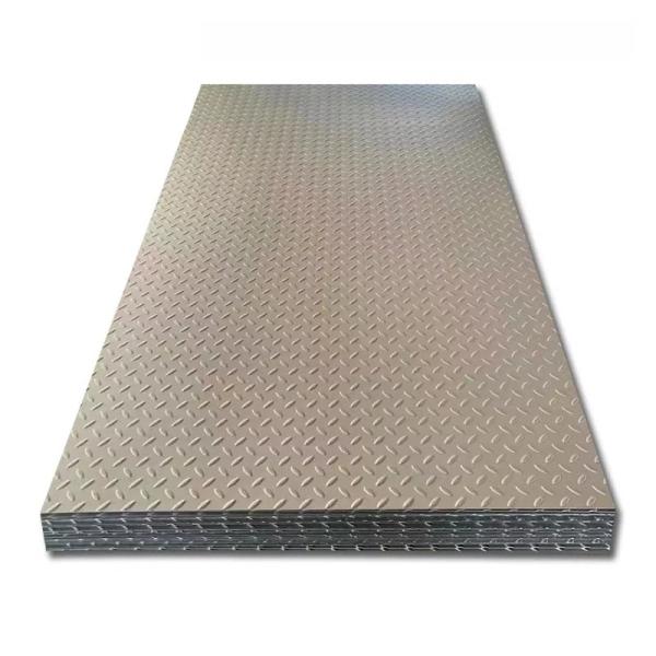 201 304 Textured SS Checkered Sheet Non Slip Stainless Steel Floor Plate