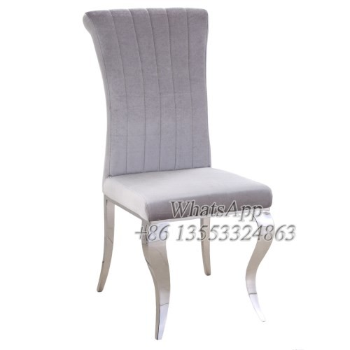 Grey Stainless Steel Dining Chair in Furniture Manufacturer (YS-6)