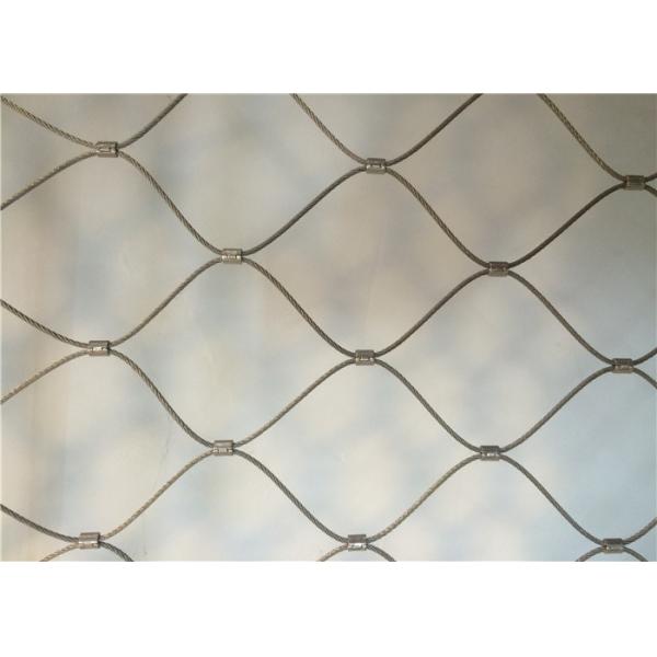 150mm Hole 7x7 Green Wall Steel Wire Rope Mesh