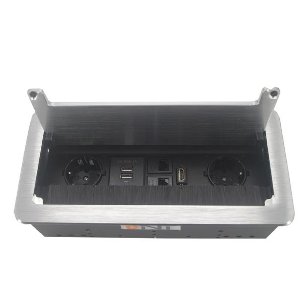 Buy Conference Table Power Outlets Office Hidden Desktop Power Socket Box at wholesale prices
