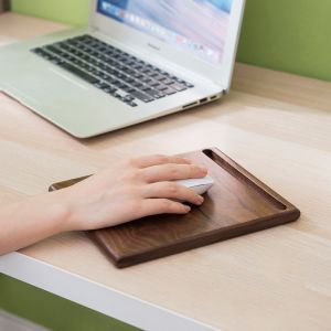 Quality recycled Waterproof wooden mouse pad , Moistureproof wooden mouse mat for sale