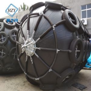 Rubber Aircraft Tire Yokohama Marine Fenders , Black Pneumatic Marine Fenders