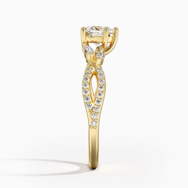 Luxe Willow Diamond Engagement Ring 1/4 Ct. Tw. With 9K Gold Heart