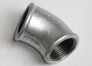 China Thread 1/2 45 Elbow GI Grooved End Pipe Fittings For Plumber Works on sale
