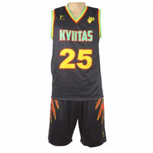 Quality Fashion Youth Basketball Jerseys , Sublimated Reversible Basketball Uniforms for sale