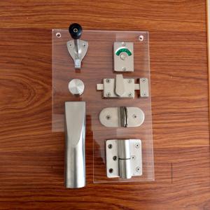 China Cubicle Partition Metal Bathroom Accessories Ss304 Toilet Cubicle Hardware on sale