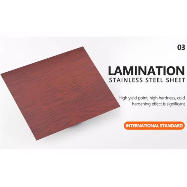 Cold Rolled 316 Stainless Steel Sheet 304 Ss Laminate Plate For Elevator Decorative Wood Grain