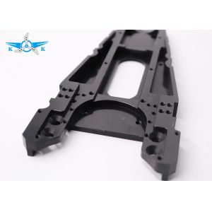 Pure Black Carbon Composite Parts CNC Machining Process Polish Finish