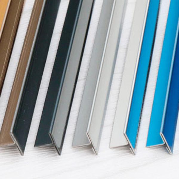 15mm 20mm Stainless Steel Tile Trim T-Shaped 201 304 Edging 6 * 8