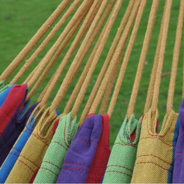 Two Person Cotton Fabric Hammock Bed Type For Backyard Outdoor Indoor