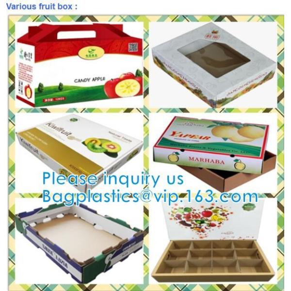 Corrugated Fruit Packing Box, Gloss Lamination, Offset Printing, Foldable Box, Flower Cone, Flowral Packaging