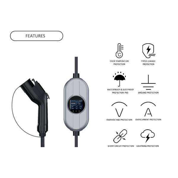 Electric Vehicle 80A EVSE Charging Station Level 1 EVSE Charger IP65