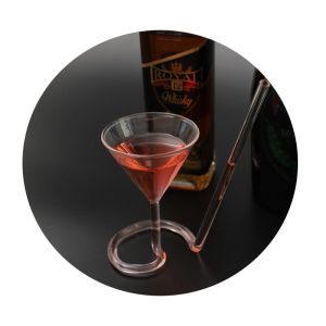 China Eco Friendly Personalized 200ml Straw Cocktail Glass on sale