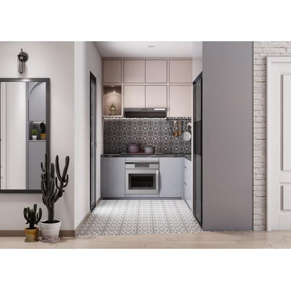 Customize Modern Modular Kitchen Cabinets With Island And Microwave Cabinet