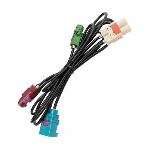 China LVDS 4 Pin FAKRA HSD Cable Wiring Harness For Car Antenna Cable Adapter on sale