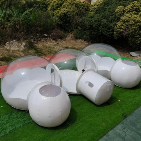 Inflatable PVC Tarpaulin Clear Bubble Camping Tent Flame Retardant Inflatable Party Tent