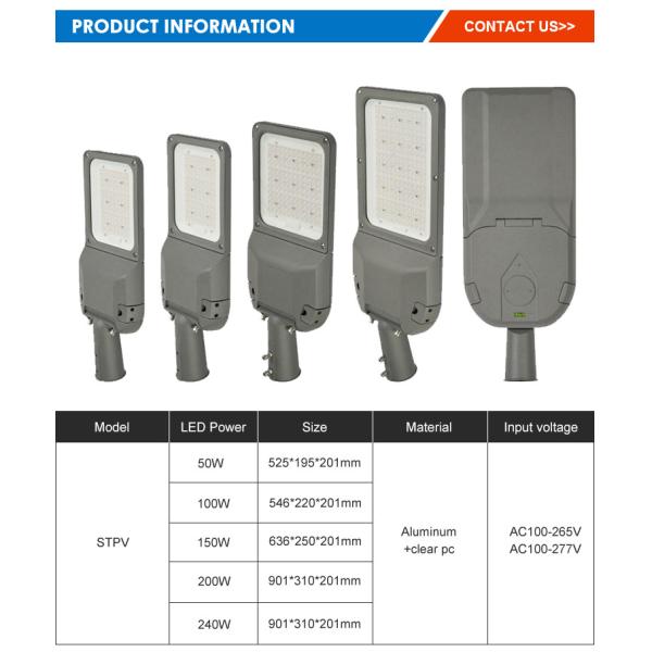 Road Light Outdoor Waterproof Street Light Led High Brightness Chip