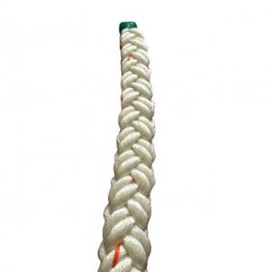 China 40mmx200m 8 Strand Plaited Rope Marine Vessel Braided Polyester Cord on sale