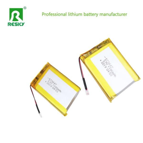 Prismatic Pouch Lithium Polymer Battery Cell 573647 553450 3.7V 1100mAh Power Storage Batteries