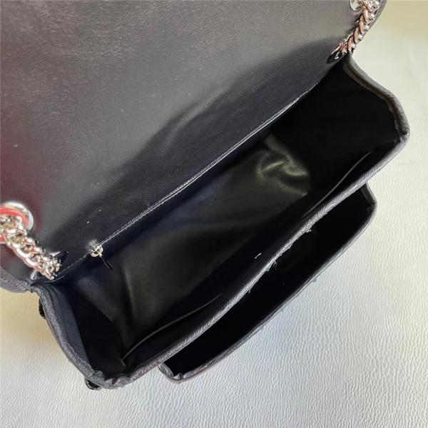 Authentic Crocodile Skin Women Flap Purse Genuine Alligator Leather Lady Chain Bag Female Single Cross Shoulder Bag