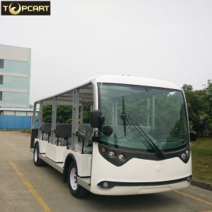 Quality 23 Seats Electric Sightseeing Bus , Battery Powered Electric Shuttle Bus for sale