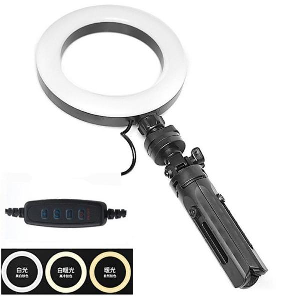 10 Brightness 7 RGB 10 Inch Selfie Ring Light With Tripod