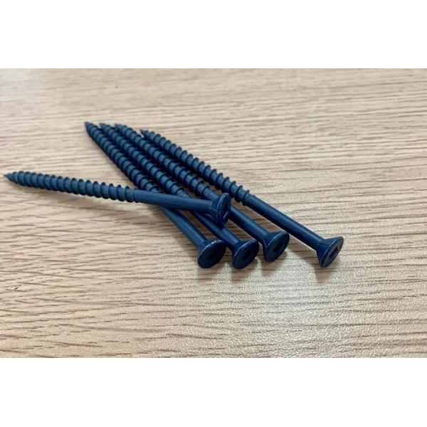 60mm 80mm 100mm Chipboard Screws 1000 Hours Ruspert Coating Bule , Square Drive