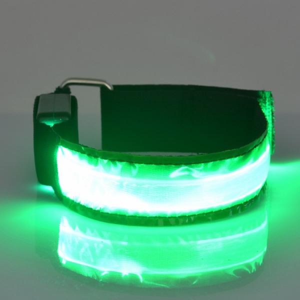 Custom Wrist Band Reflective Led Armband Slap Bracelet For Running Cycling, Biking, Walking,Wedding,Christmas party