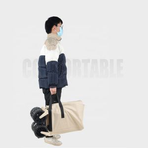 150KG Capacity 4-Wheel Steel Frame Folding Camping Cart