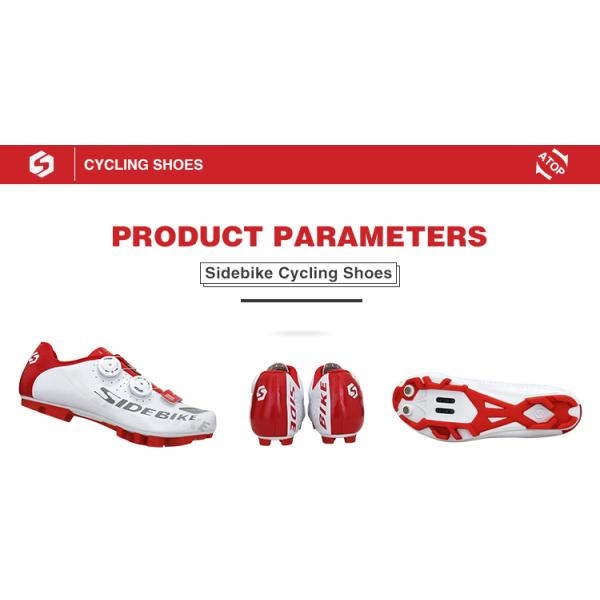 Lightweight Mountain Biking Sneakers Plastic Buckle Mesh Lining Material