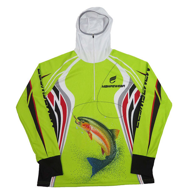 Unisex Outdoor Fishing Clothing OEM Design Hooded Fishing Shirt Multi Color