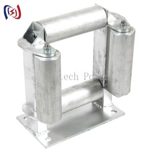 China Cable Pulling Pulley Block Cable Guide Rollers Frame Type Cable Pulley on sale