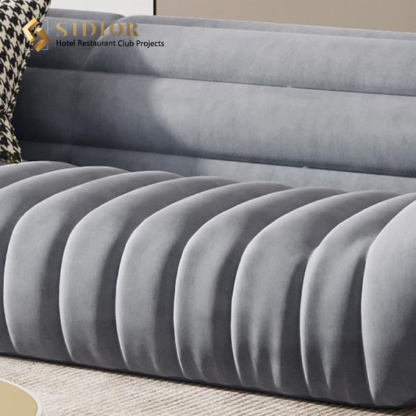 PU Leather Sofa, Hotel Sofa, Lobby Sofa, Villa Sofa, Restaurant Sofa, High Density Foam, Solid Wood Base
