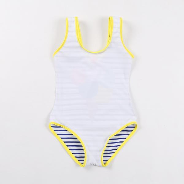 Kid's icecream spripe print sport style swimwear one piece swimsuit