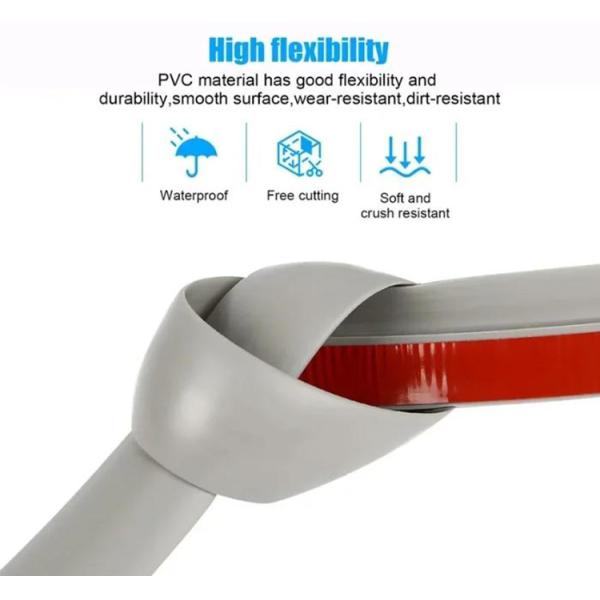 Modern Styled Extruded Silicone Profile Seal Strip Oven Door Heat Resistant Gasket for Bathroom Door Window Accessories Sealing
