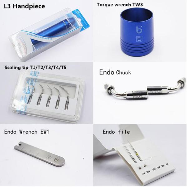 Adapter EMS Baolai CE P7 Dental 6pcs Tips Dental Ultrasonic Cleaner Scaler