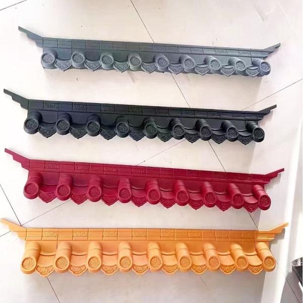 Antique Style Grey Synthetic Resin Roof Tile ASA Coated Plastic Sheet For Roofing